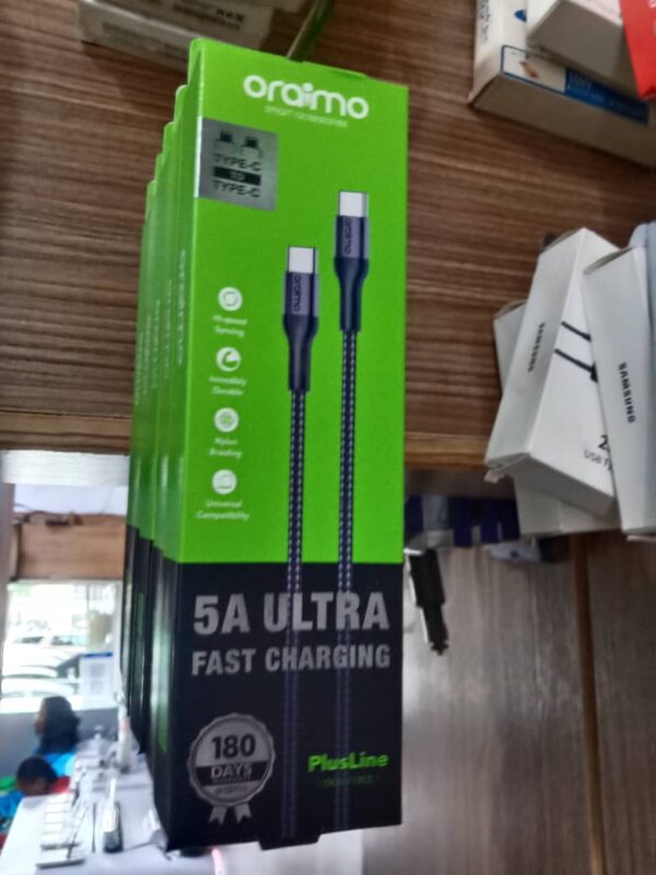Oraimo Charger  - 5A  Ultra Fast Charging