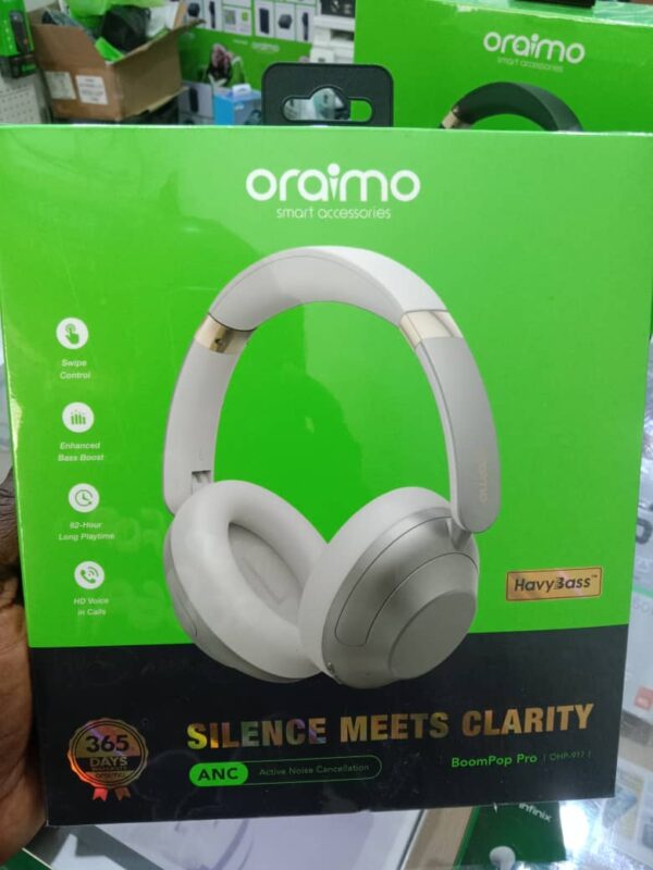 Oraimo Headphone – Pure Sound - White Color